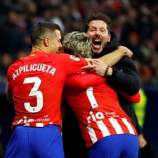 Promjene u broju postignutih i primljenih golova Atlético de Madrid